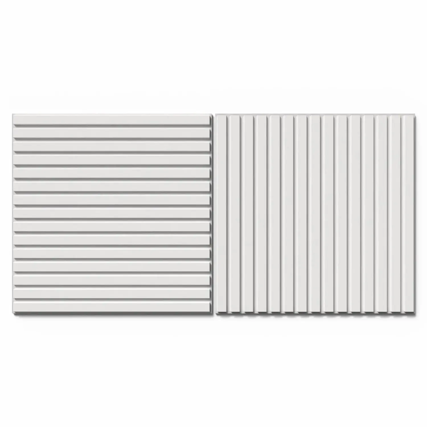 Denpanels Akustický panel FOILED bílý bílá plsť 60 x 60 x 2 cm, 2 ks