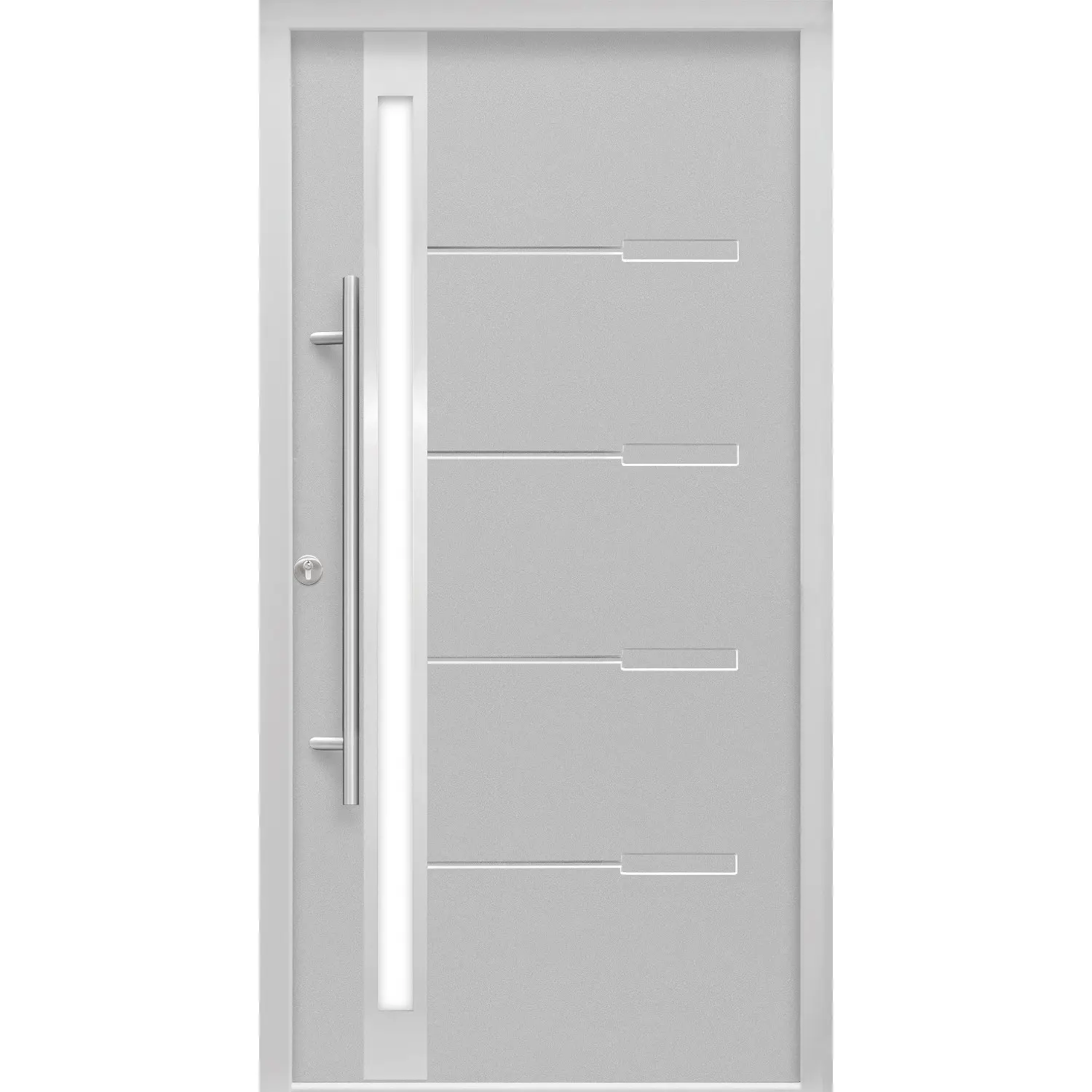 SPLENDOOR Vchodové dveře ThermoSpace NEAPEL PRIME šedá 100 L