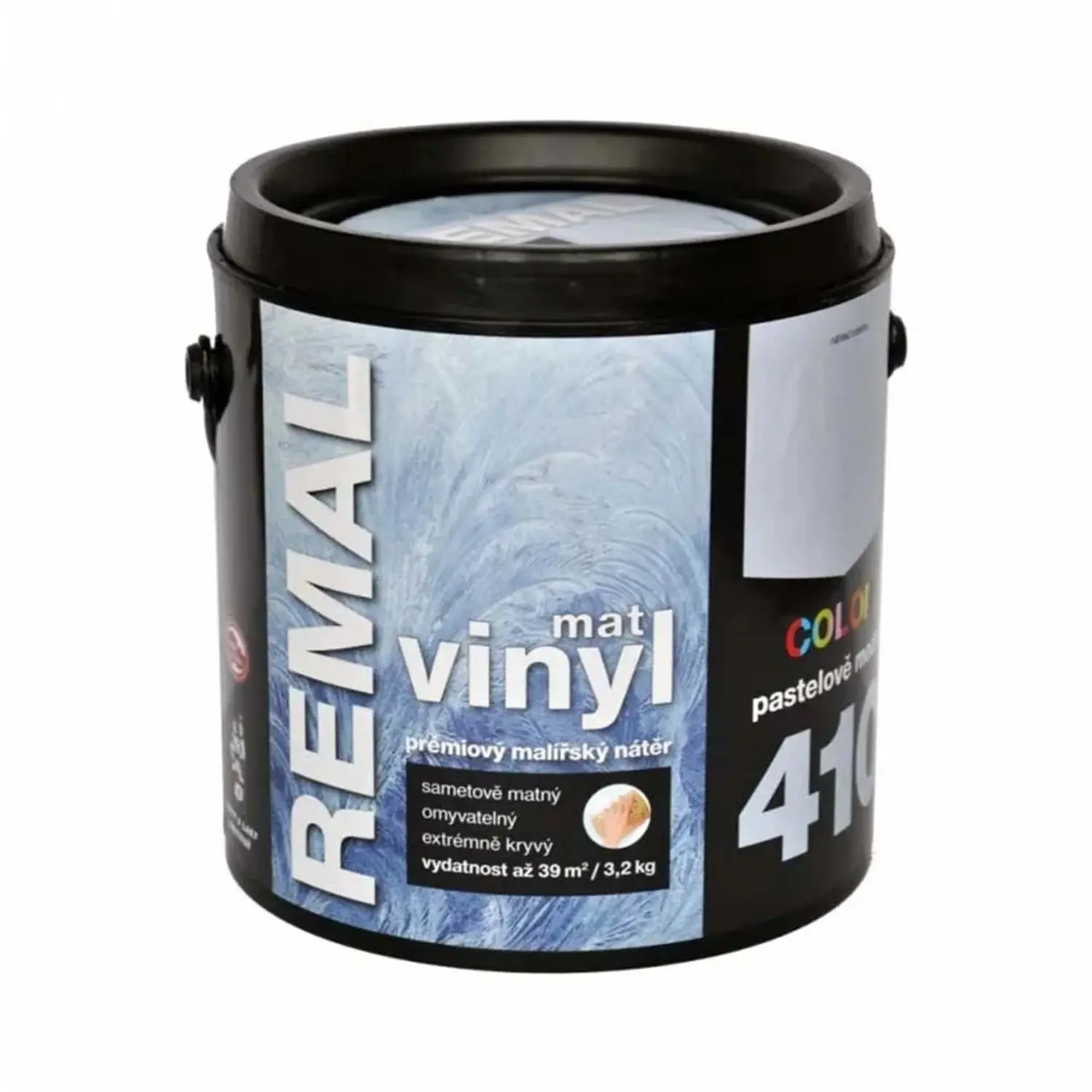 REMAL Vinyl COLOR Mat Prémiový malířský nátěr 410 pastelově modrá 3,2 kg