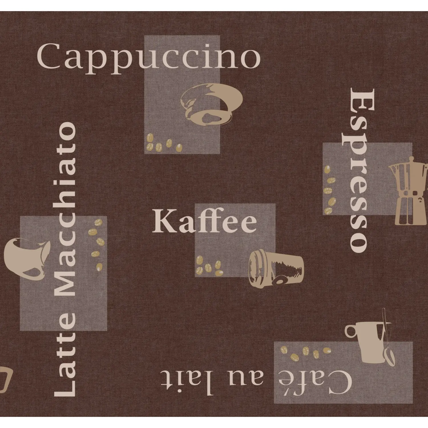 d-c-table Ubrus Manhattan Cappuccino Schoko 150 x 250 cm
