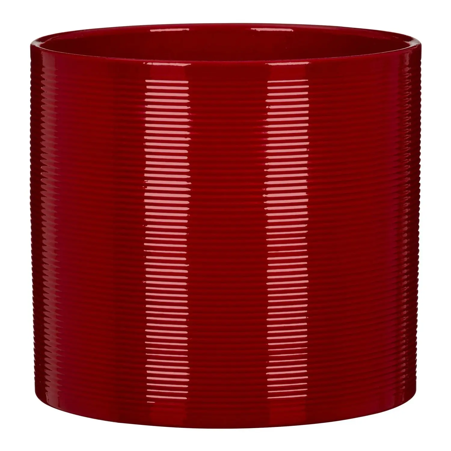 Scheurich Keramický obal na květináč 828 Intense Red, pr. 14 x 13 cm