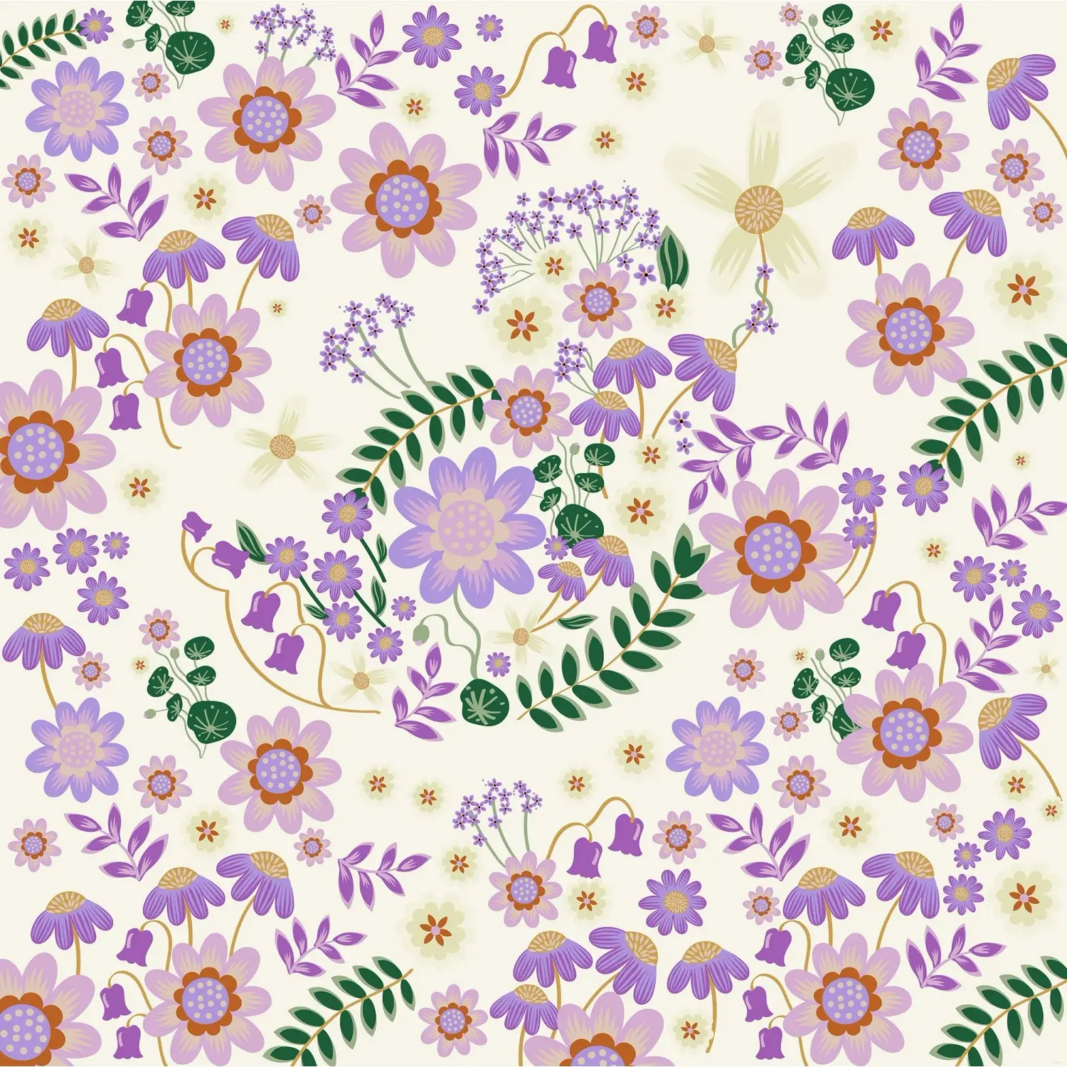 Komar Vliesová fototapeta Disney Minnie Mouse Gardening Club Beige 250 x 250 cm