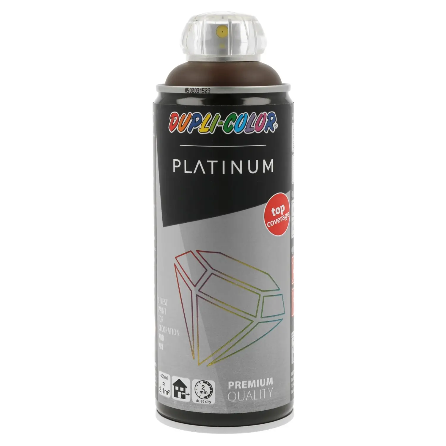 DUPLI-COLOR Lak ve spreji PLATINUM hedvábně matný RAL8017 čokoládově hnědá 400ml