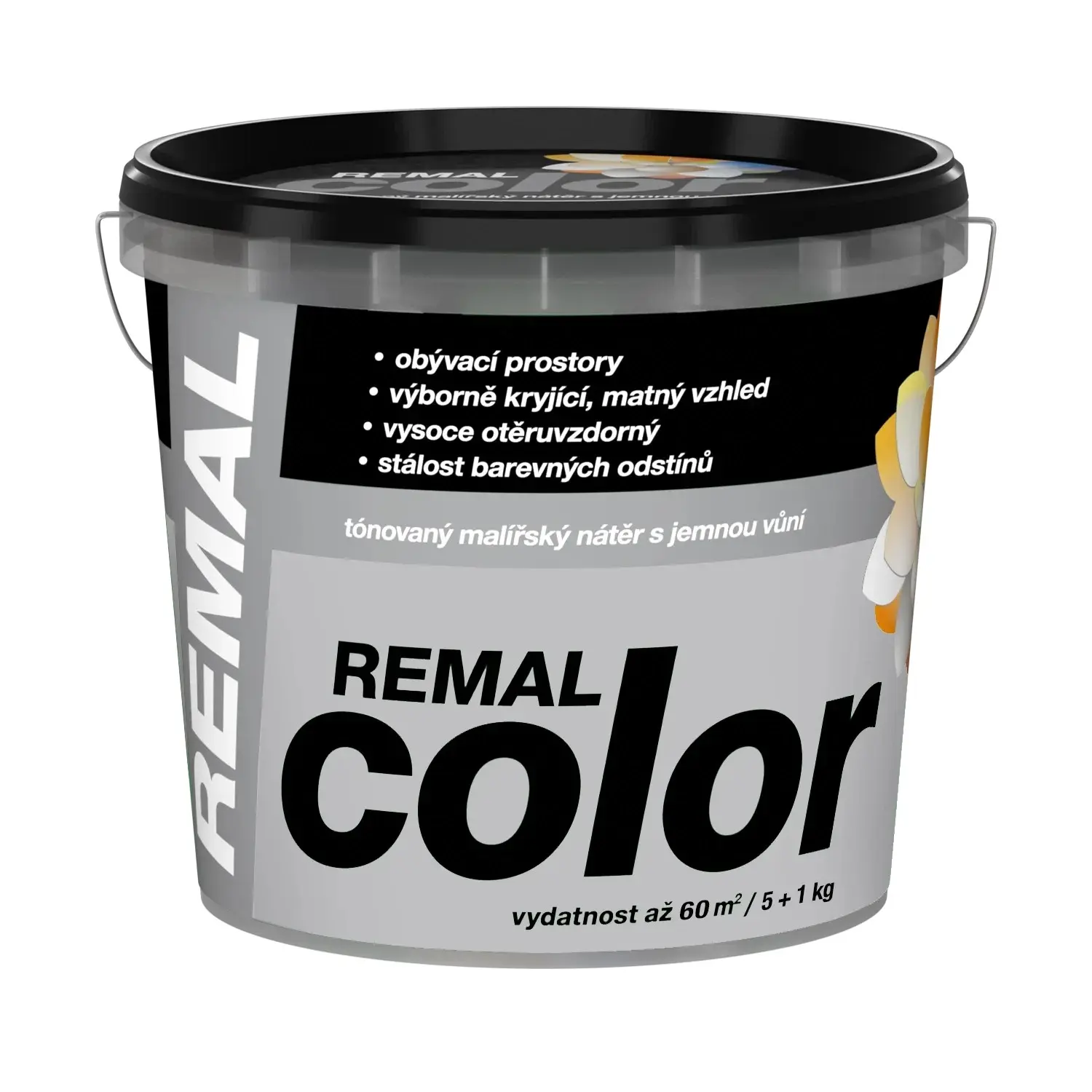 REMAL Color Tónovaný malířský nátěr s jemnou vůní, 150 Platina, 5 + 1 kg