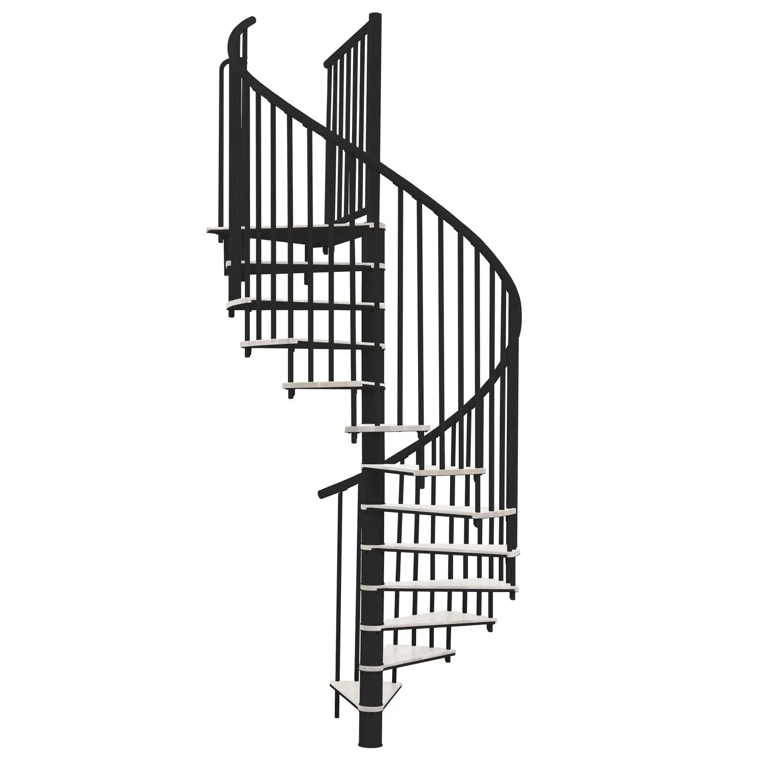 Minka STAIRS Kombinované točité schodiště Switch bílá/černá pr. 140 cm