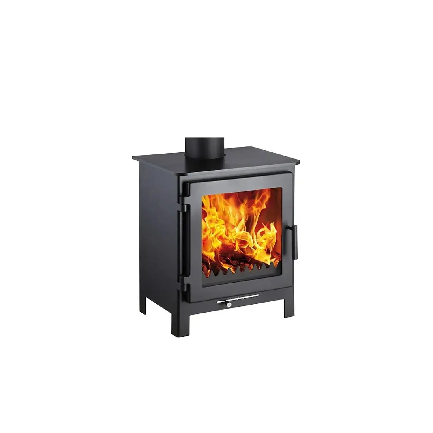HAAS+SOHN Krbová kamna LIRA černá 2,0-6,2 kW, 57,5 x 49 x 40,1 cm