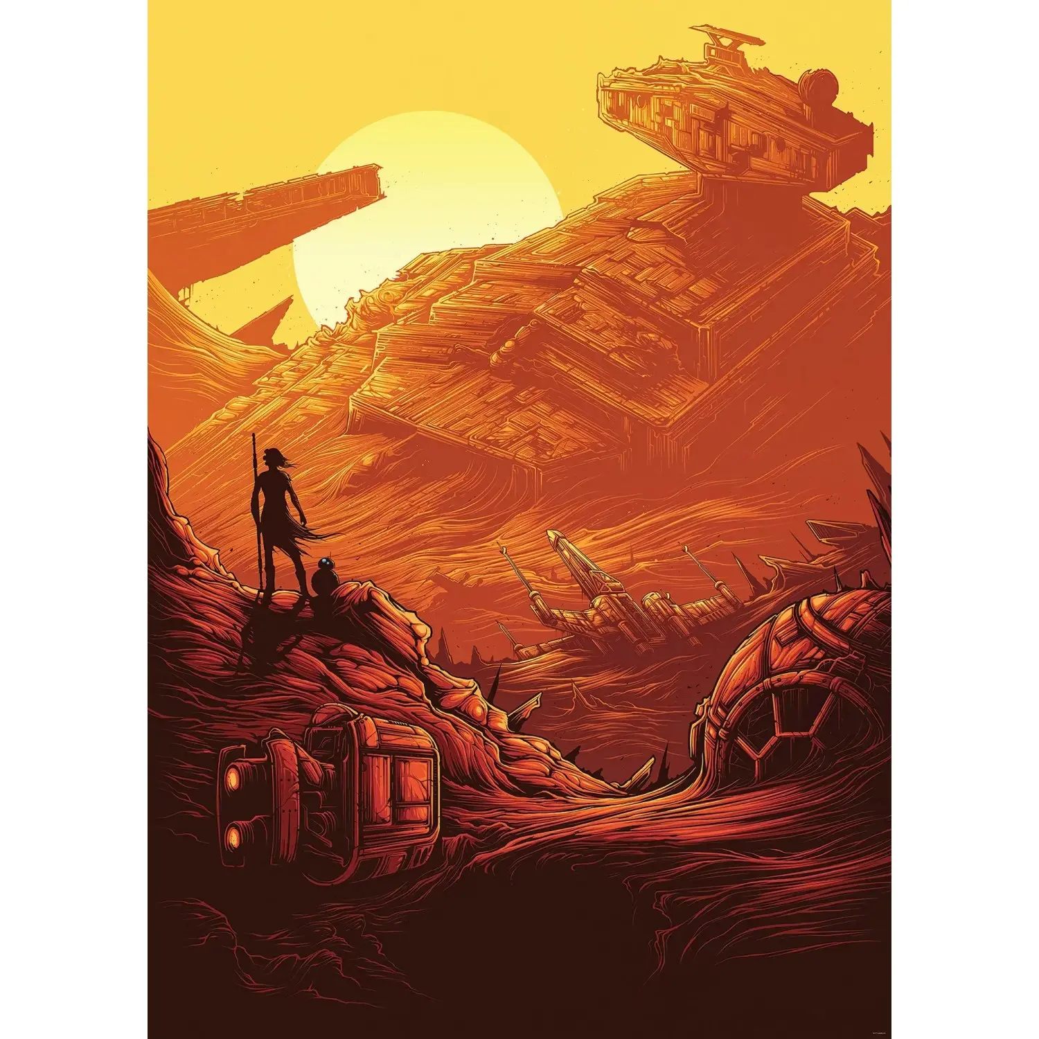 Komar Vliesová fototapeta Star Wars Star Destroyer 200 x 280 cm