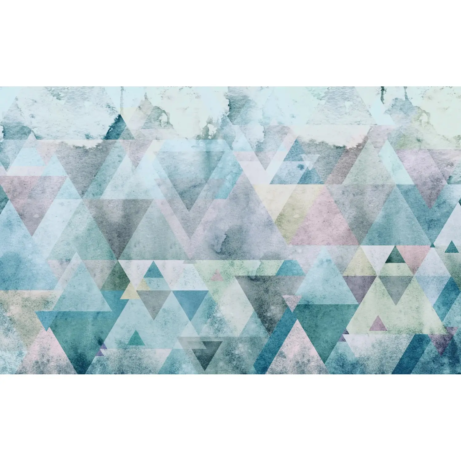 Komar Vliesová fototapeta Triangles Blue 400 x 250 cm