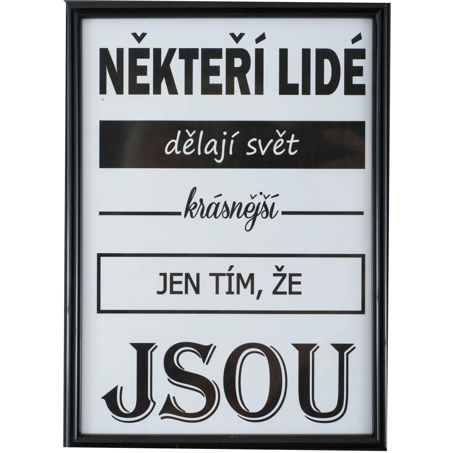 Bondecor Fotorámeček plastový FAST černý 30 x 40 cm