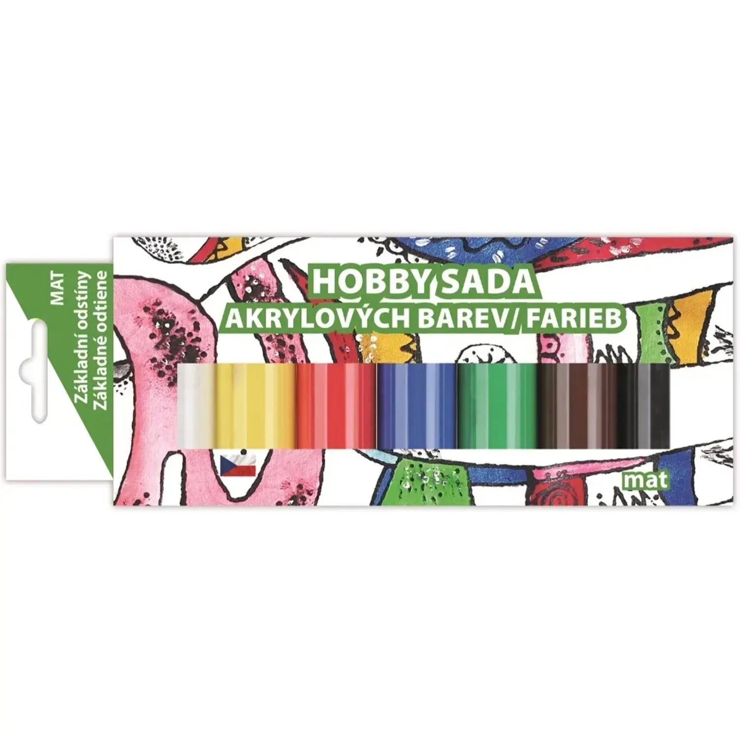 Hobby Sada akrylových barev mat, 7 x 15 g