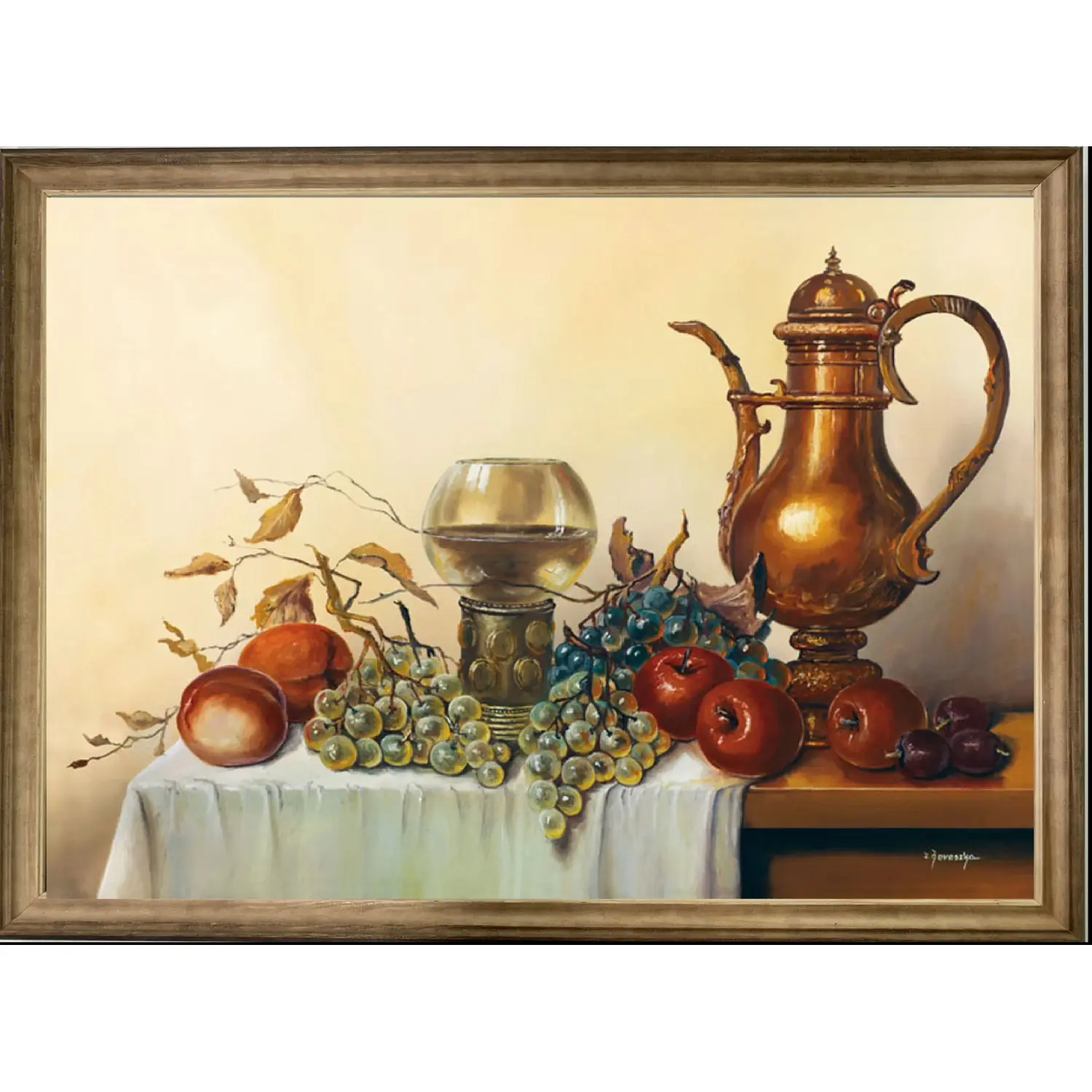 Bondecor Zarámovaný obraz Zátiší 54 x 74 cm