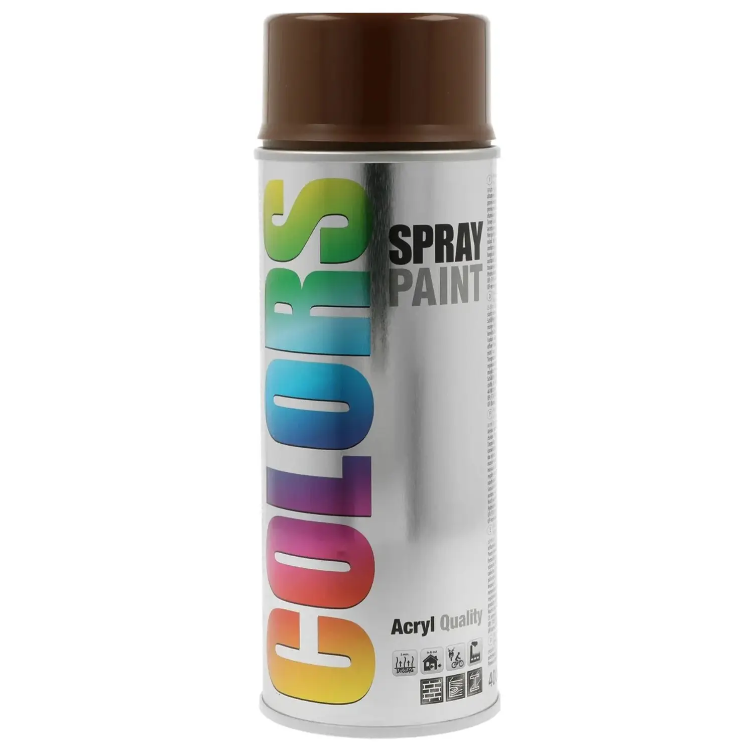 Lak ve spreji COLORS RAL 8011 ořechově hnědá lesklá 400 ml