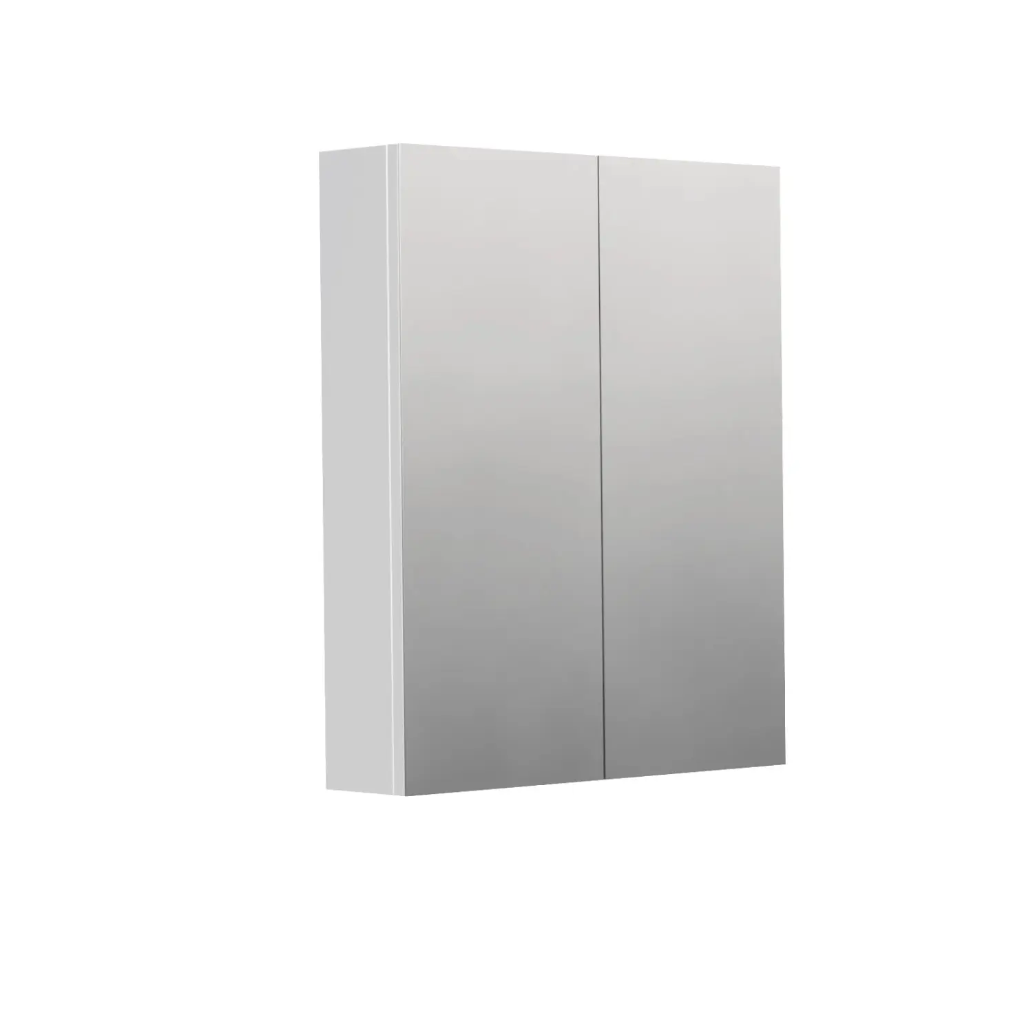 INTEDOOR Zrcadlová skříň BEE, 2 dveře, el. zásuvka, IP44, š. 60cm, bílá mat