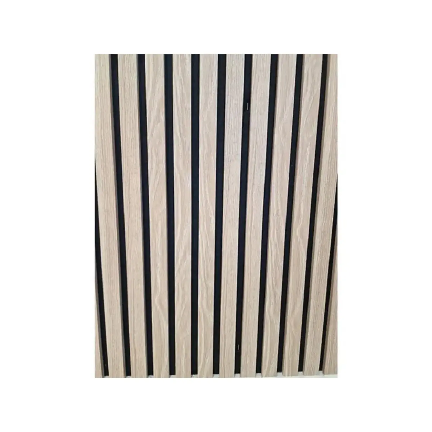 ASKO Designový akustický panel dub přírodní světlý, černá plsť 18 x 600 x 2400mm