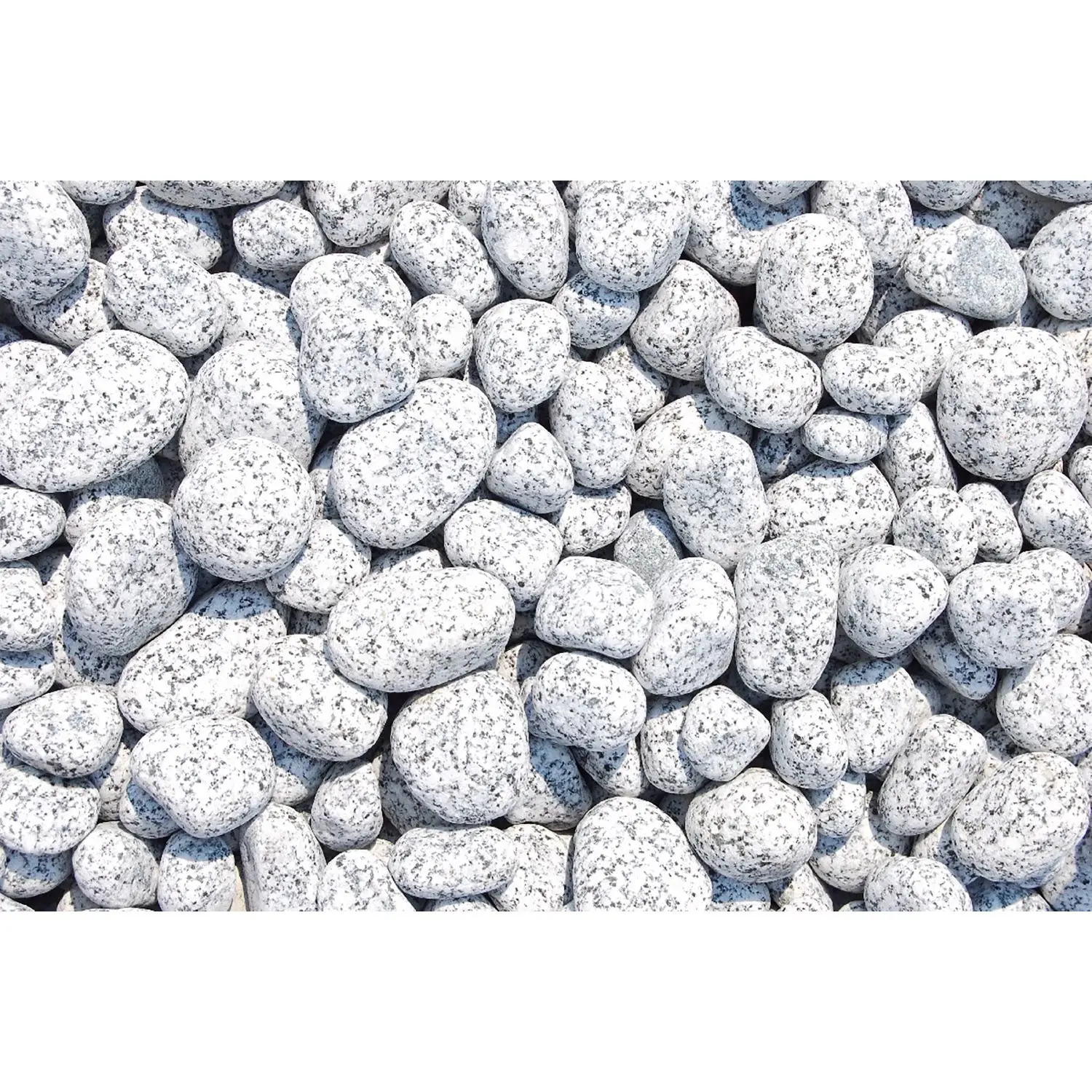 Granitové okrasné oblázky sůl-pepř 25-50 mm 25 kg PE pytel