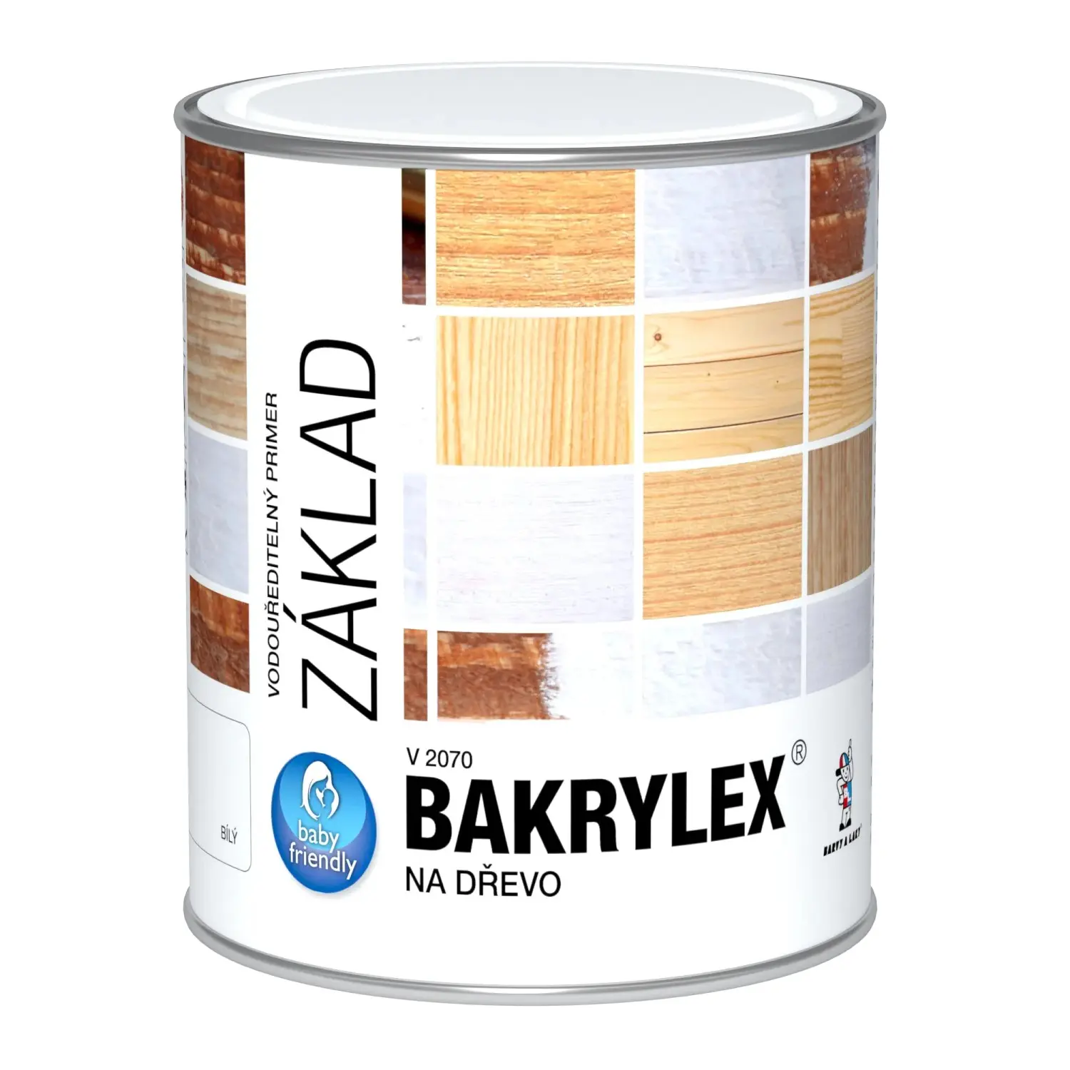 BAKRYLEX Základní barva na dřevo V2070 Univerzál Primer bílá 800 g