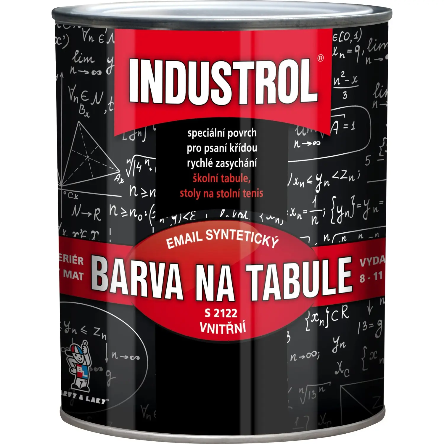 INDUSTROL Barva na tabule S2122, 0199 černá, 600 ml