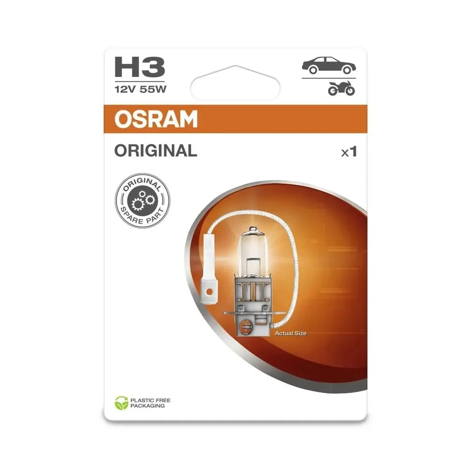 OSRAM Autožárovka halogenová Standard H3 12V, 55 W