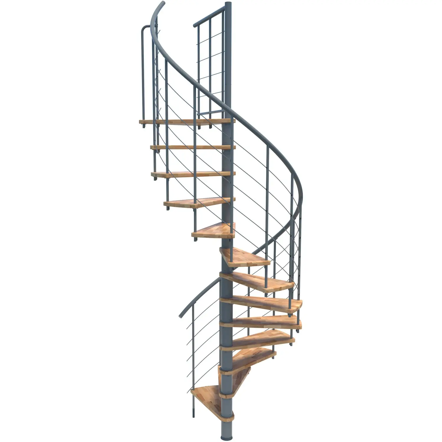 Minka STAIRS Kombinované točité schodiště Venezia Smart buk/šedá pr. 100 cm