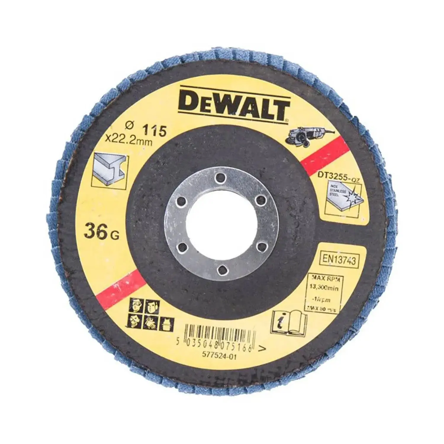 DeWALT Lamelový brusný kotouč DT3266 P60, pr. 125 x 22,23 mm