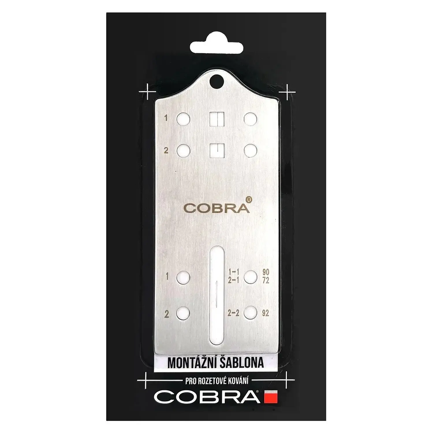 COBRA Montážní šablona pro rozetové kování
