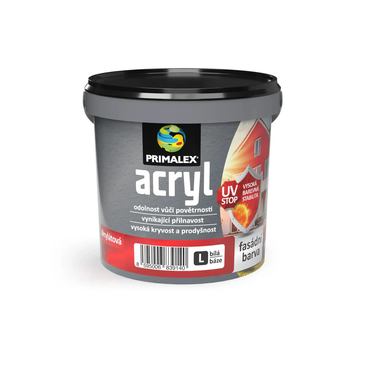 PRIMALEX ACRYL Fasádní báze L, bílá, 10 l