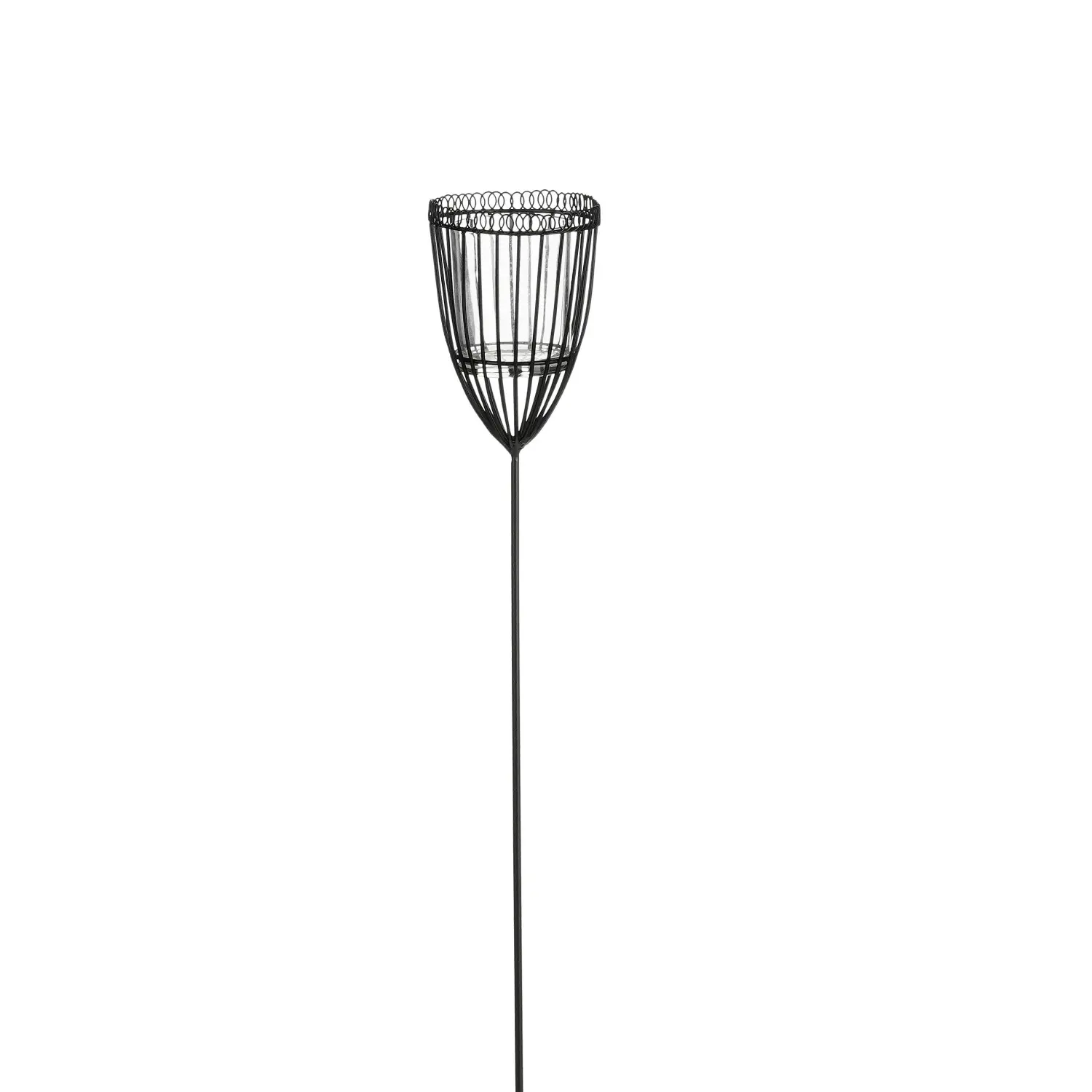 Mica Decorations Zahradní zápich pochodeň klasický design, černá, 100 cm