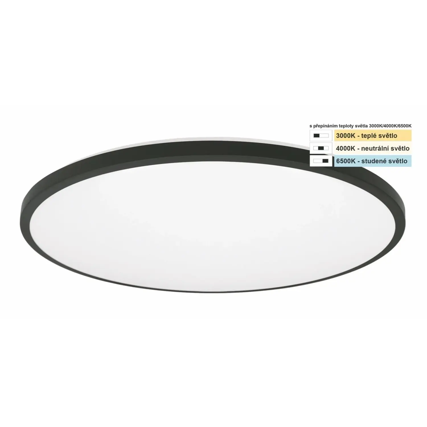 TOP LIGHT Koupelnové stropní LED svítidlo Onyx KL CCT 24W IP44 2400lm pr. 39 cm
