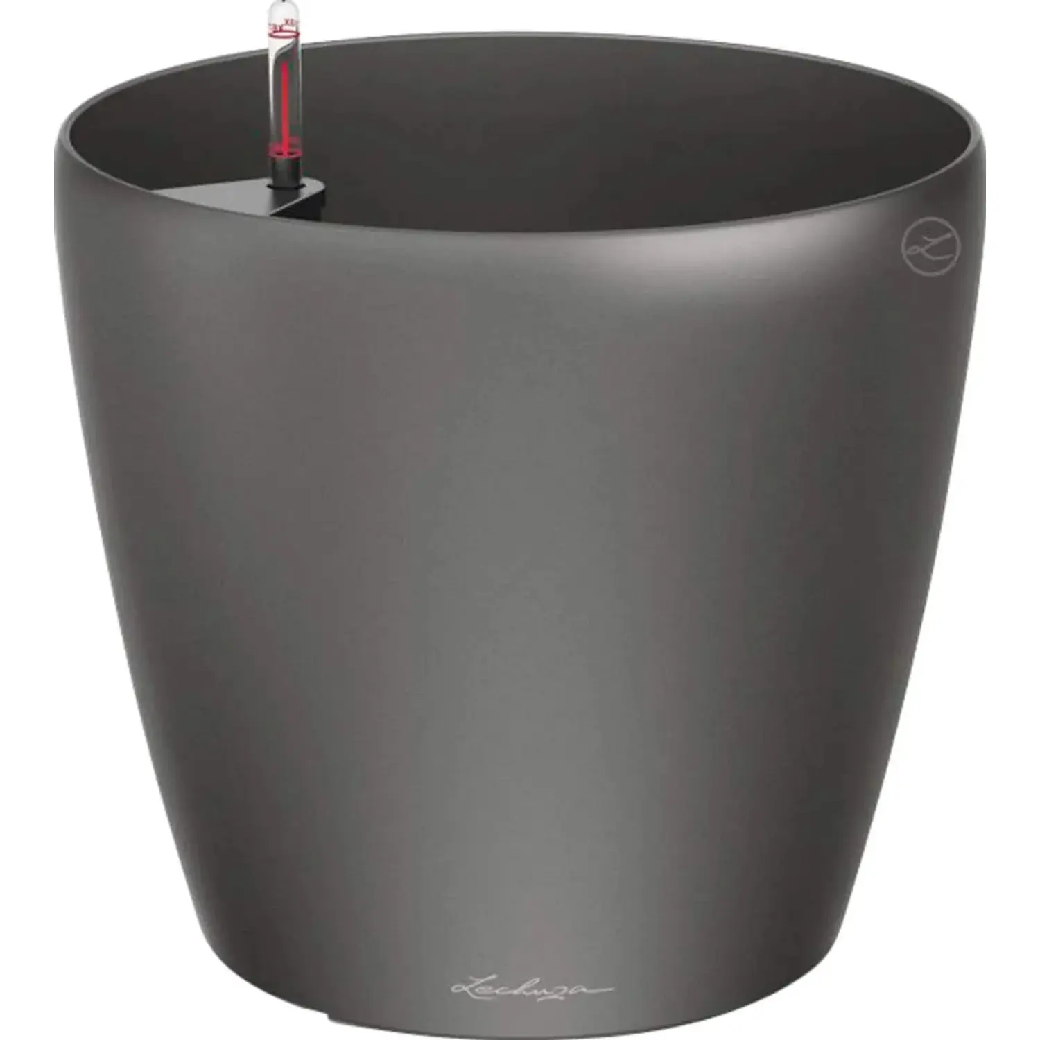 Lechuza Květináč Classico Premium 60, antracitová metalická, pr. 60 x 56 cm