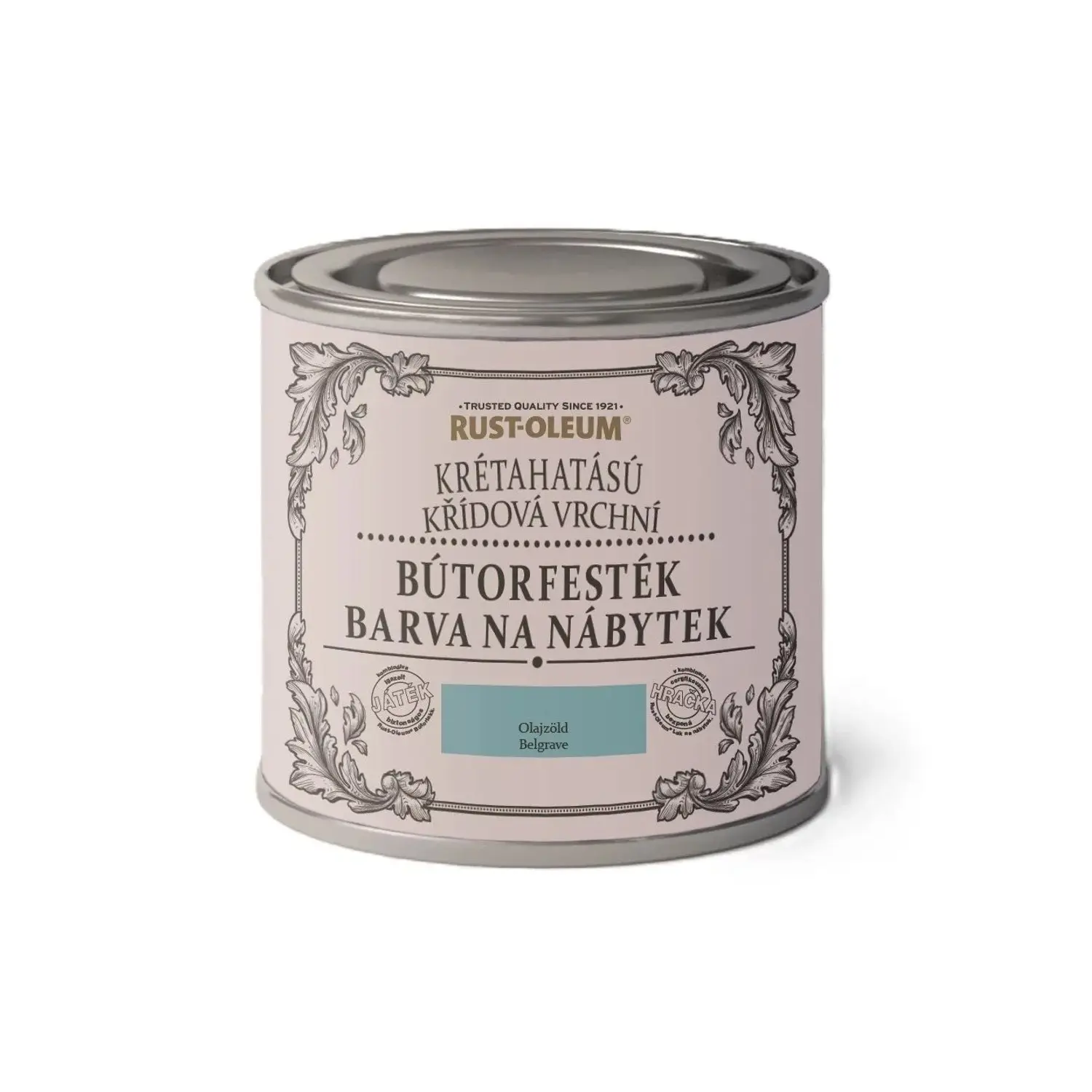 Rust-Oleum Křídová barva na nábytek, práškově modrá, 125 ml