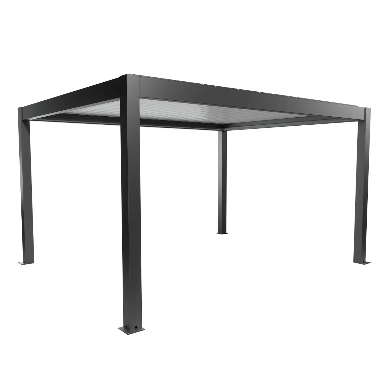 Biohort Pergola 4,5 x 3,5 tmavě šedá/bílá  460 x 367,5 cm