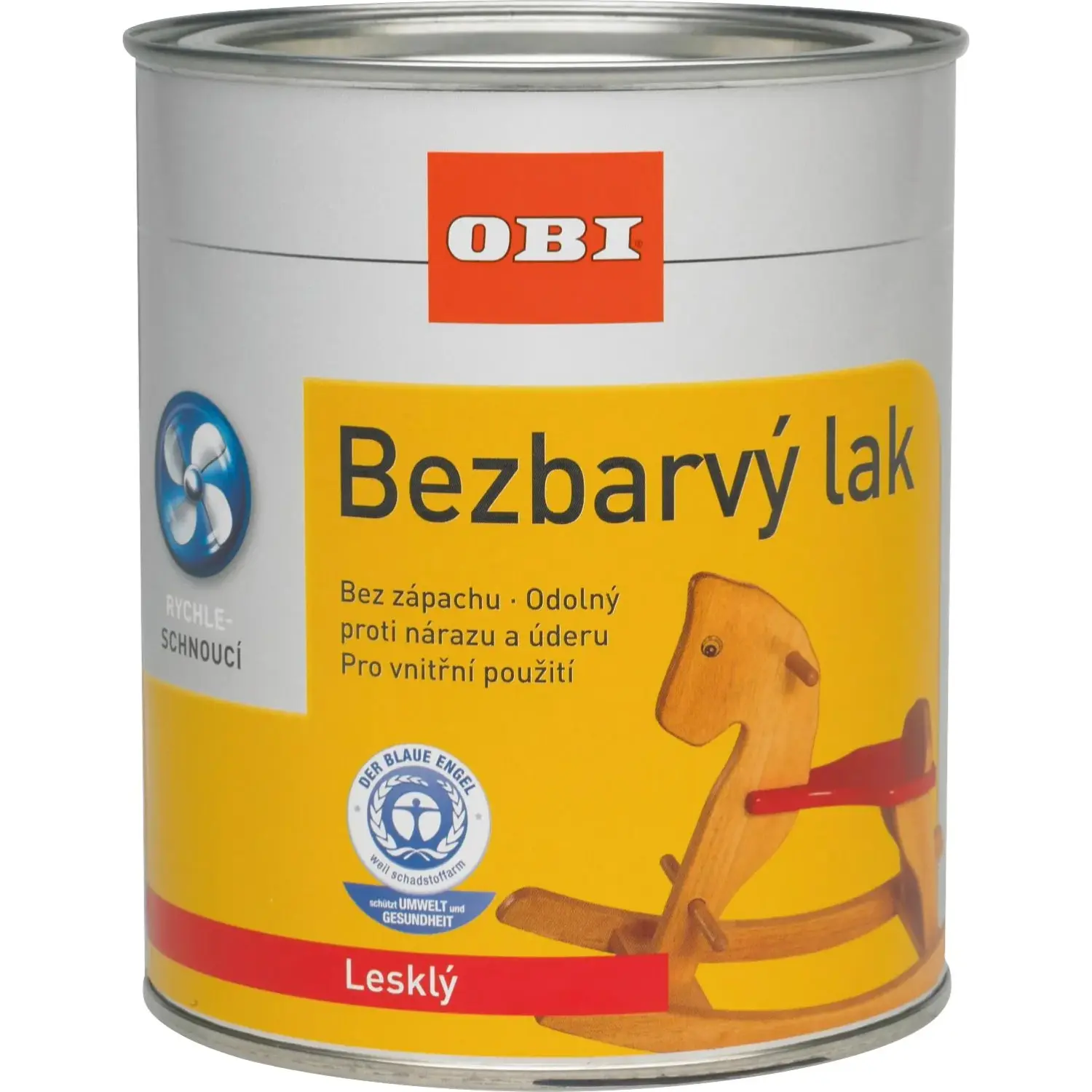 OBI Bezbarvý lak na dřevo lesklý 750 ml