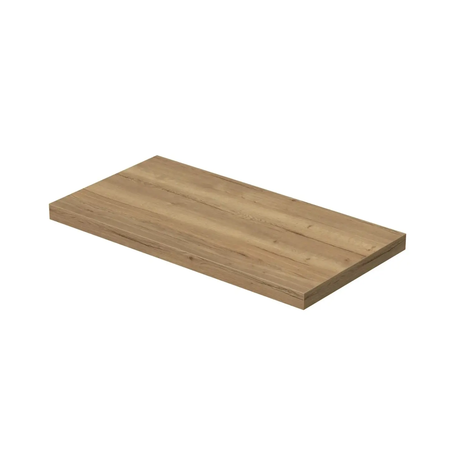 INTEDOOR Umyvadlová deska BEE bez výřezu, š. 90 cm, dub Halifax