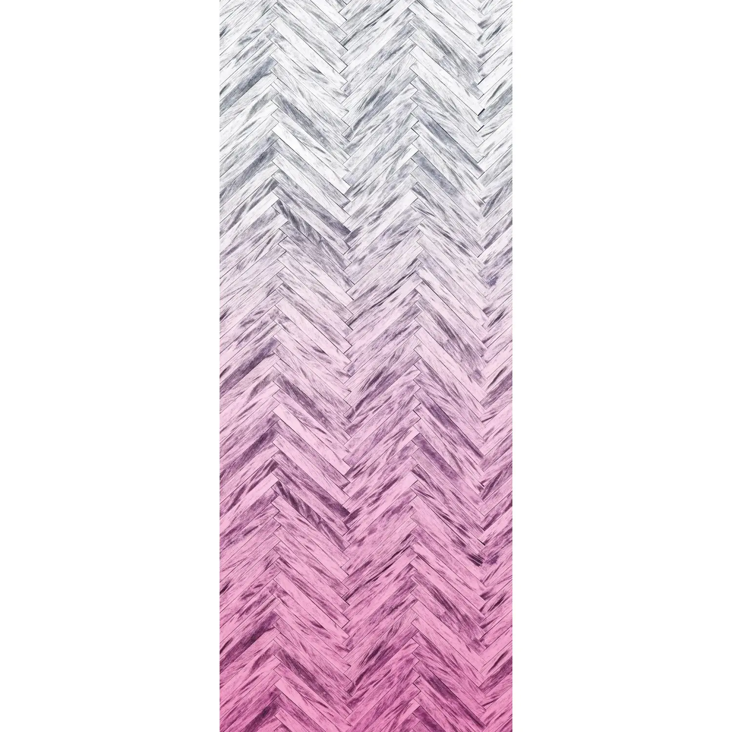 Komar Vliesová fototapeta Herringbone Pink 100 x 250 cm