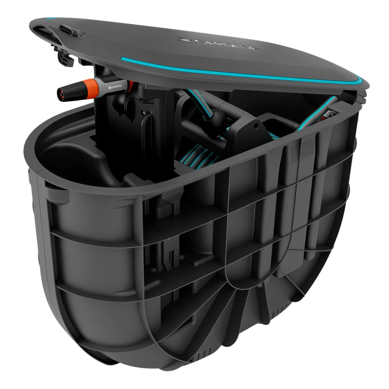 GARDENA Podzemní box na hadici RollUp M se samonavíjecí hadicí 11 mm, 20 m