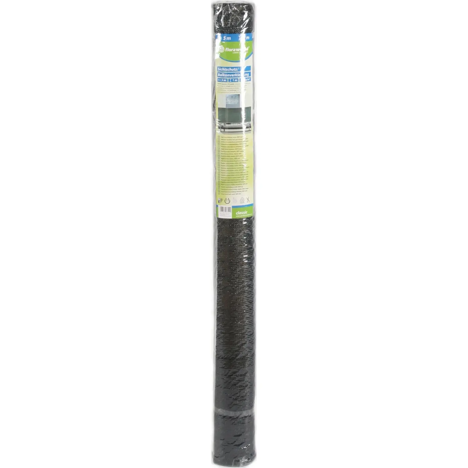 FLORAWORLD Balkónová zástěna Classic HDPE zelená 1 x 5 m