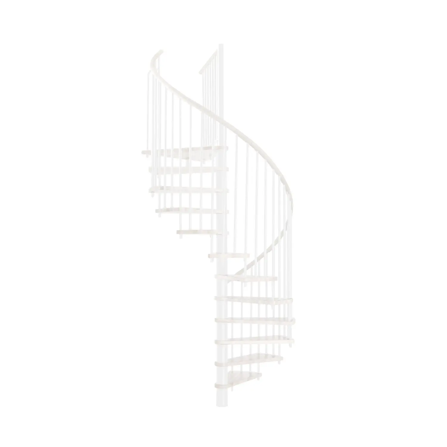Minka STAIRS Kombinované točité schodiště Spiral Wood bílá/bílá pr. 140 cm