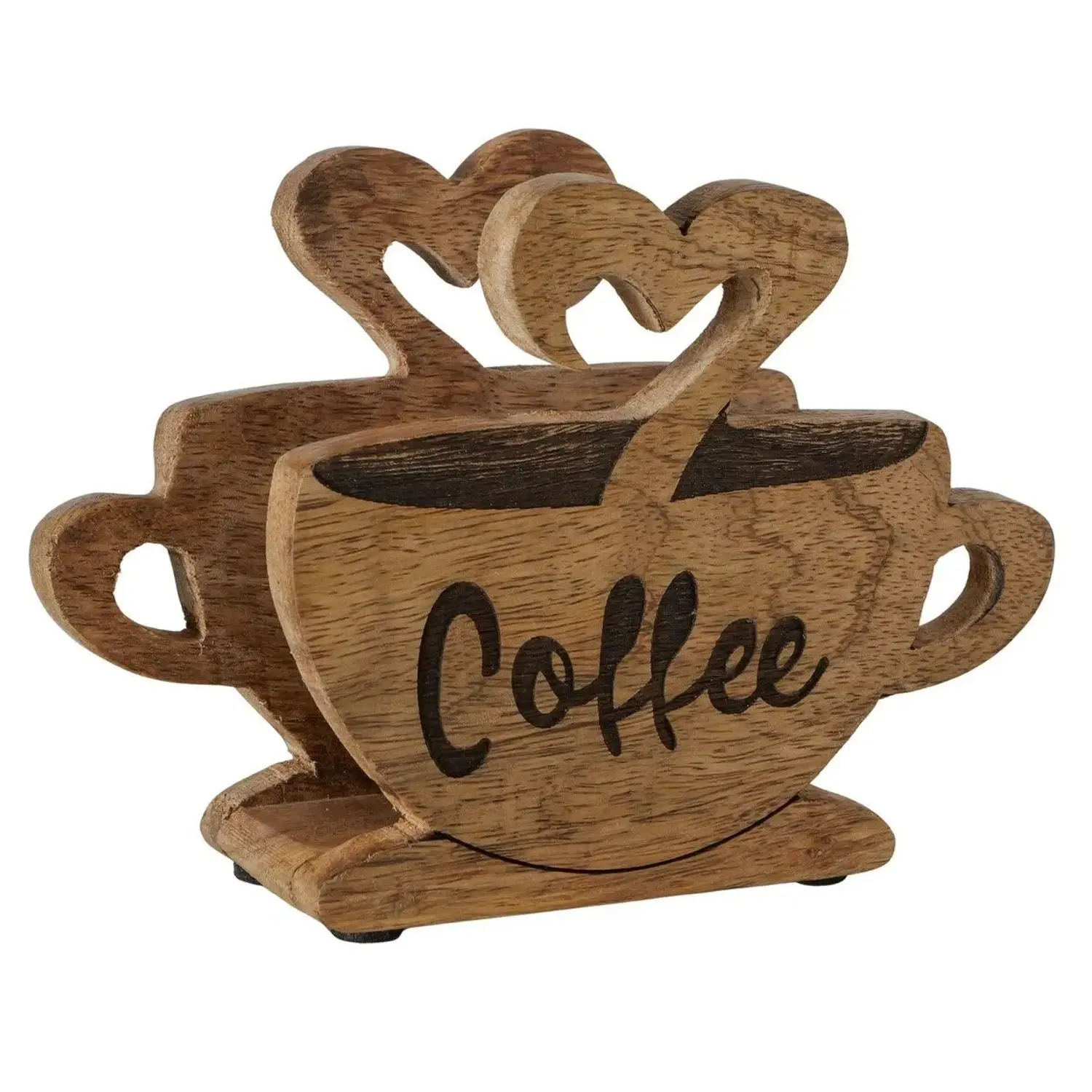 Boltze Stojánek na ubrousky Coffee, mangové dřevo