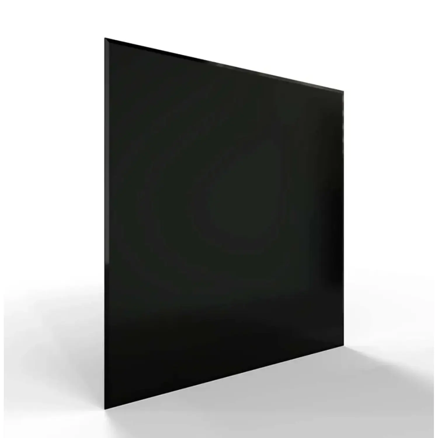 HS Flamingo Sklo pod kamna čtverec, černé, 1200 x 1200 x 6 mm