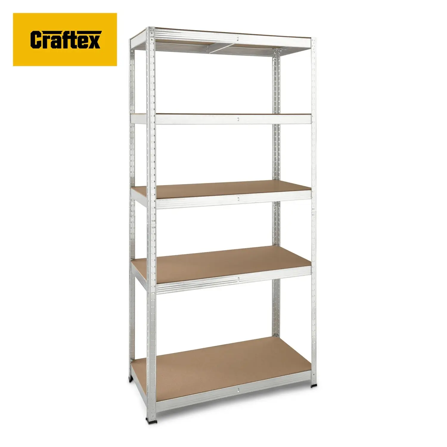 Craftex Kovový vysokozátěžový bezšroubový regál 180 x 90 x 40 cm