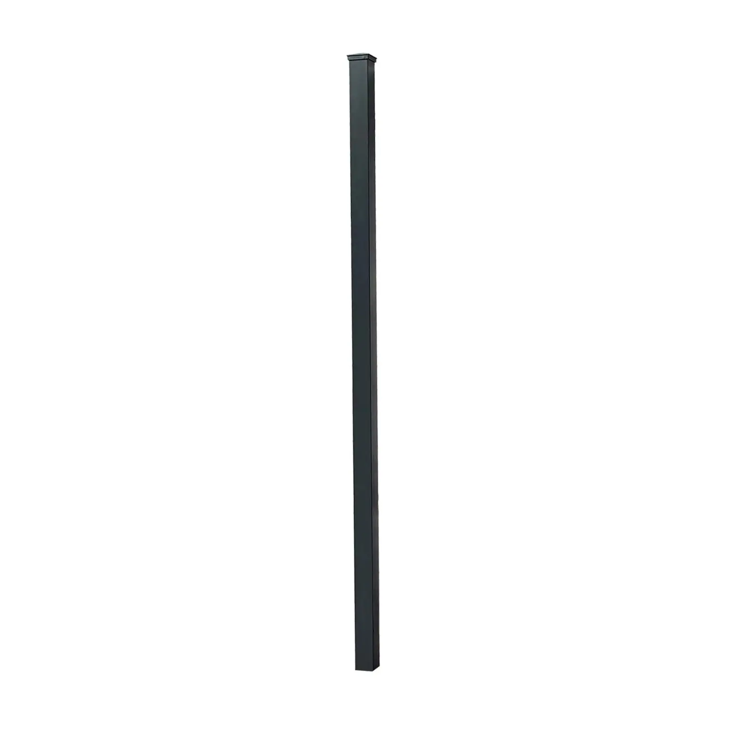 Floraworld Hliníkový sloupek pro dekor. plot k zabeton. antracit 7,6x7,6x240 cm