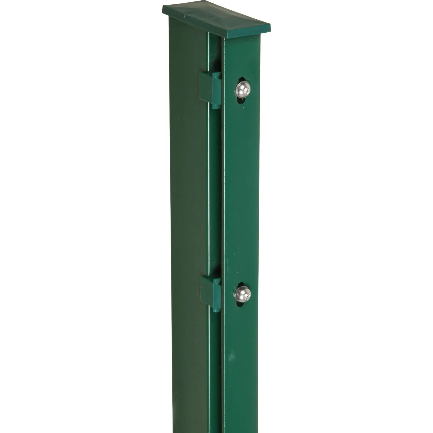 Floraworld Plotový sloupek s plochou krycí lištou zelená 6 x 4 x 260 cm