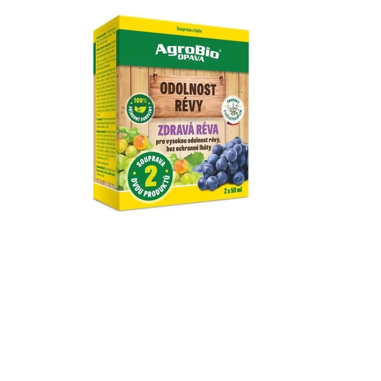 AgroBio OPAVA ZDRAVÁ réva - odolnost révy, 1x50 ml + 1x50 ml