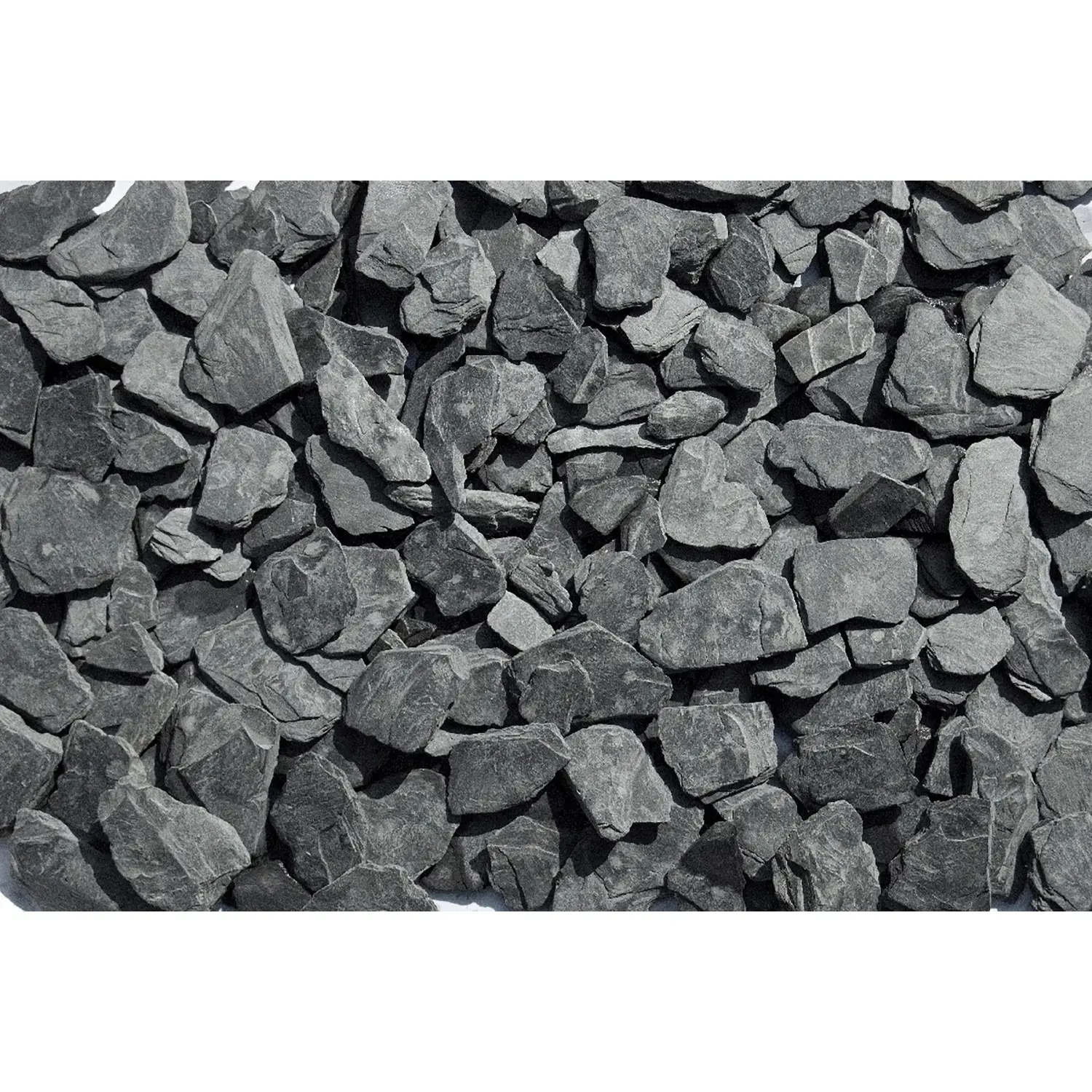 Břidlicové plátky grafitové-černé 20-40 mm 20 kg PE pytel