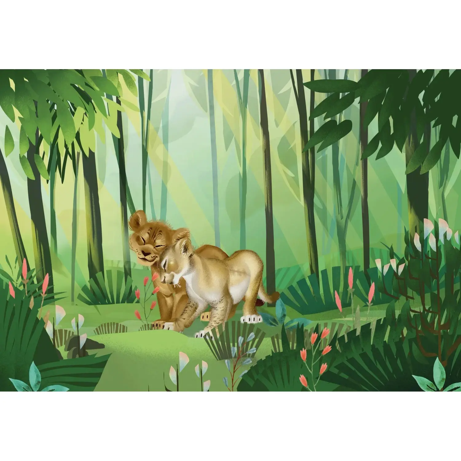 Komar Vliesová fototapeta Lví Král Love 400 x 280 cm
