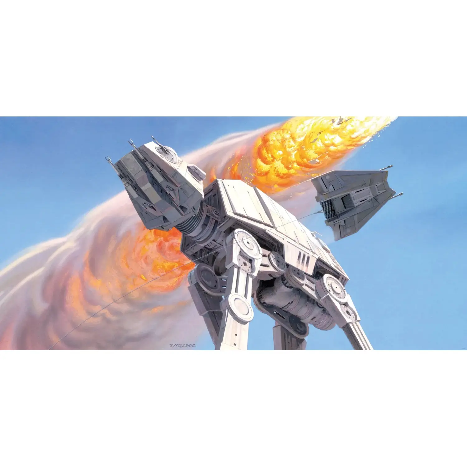 Komar Vliesová fototapeta Star Wars Classic RMQ Hoth Battle AT-AT, 500 x 250 cm