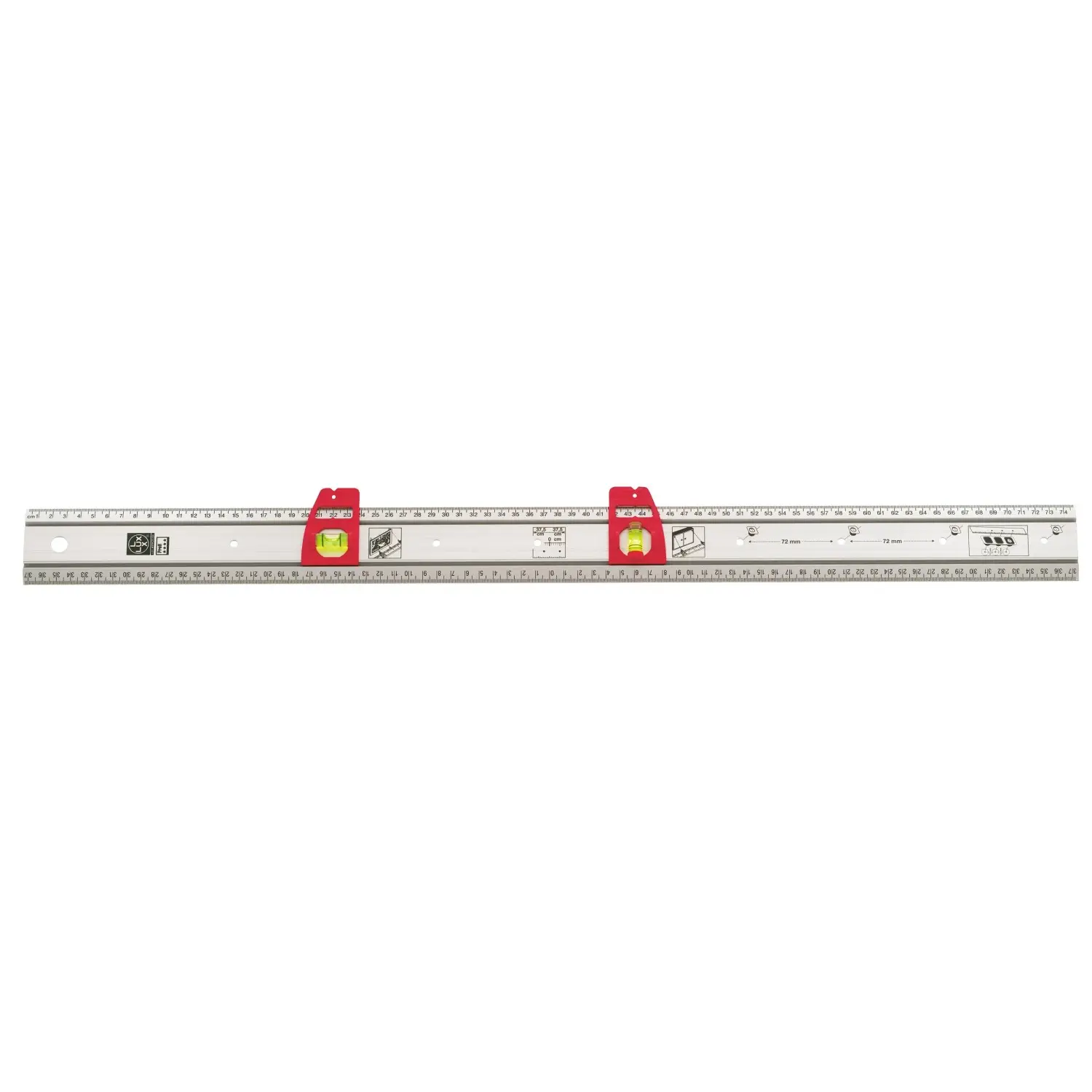 LUX-TOOLS Pravítko pro zavěšování obrazů a označování 75 cm Comfort