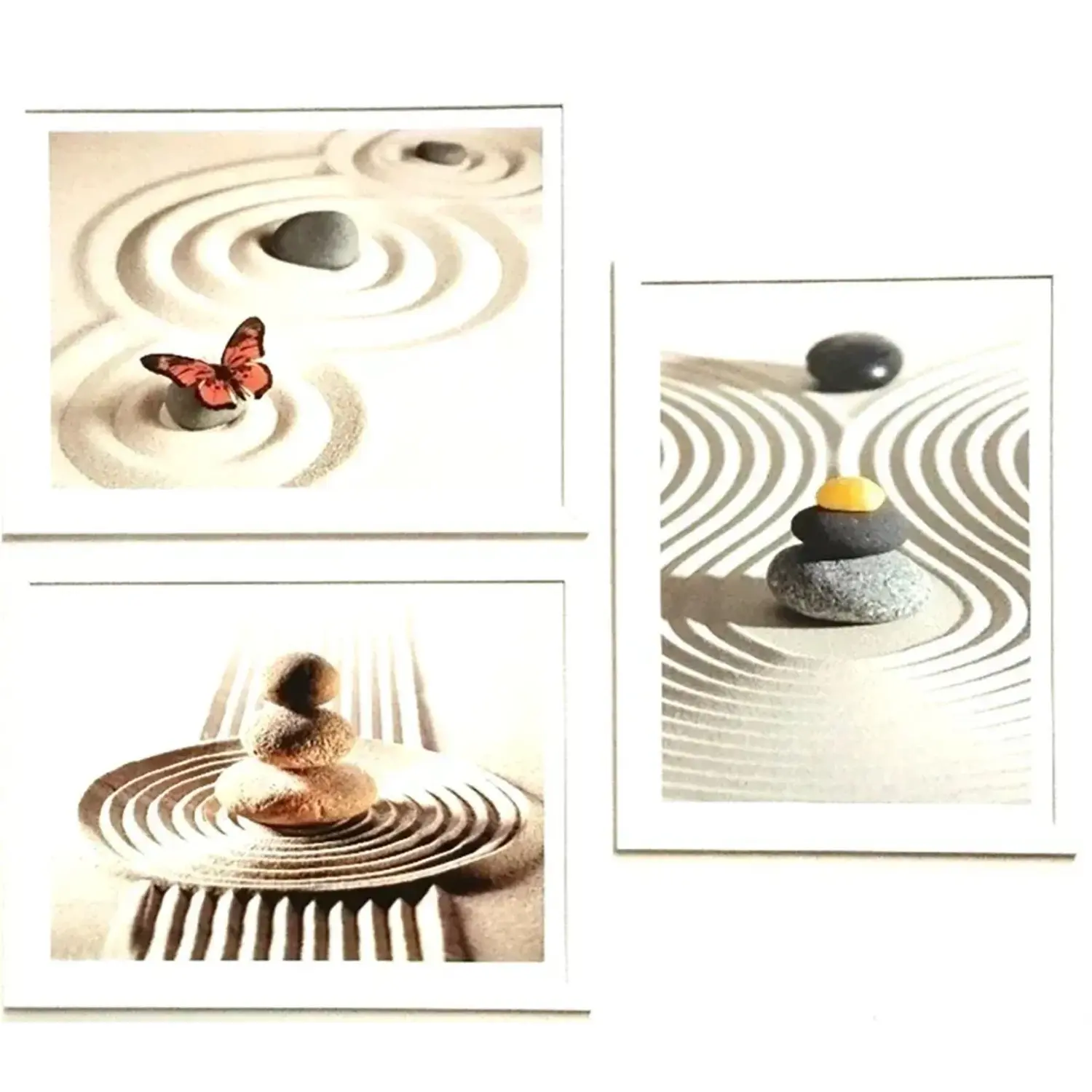 Bondecor Sada obrazů Stones 42 x 98 cm