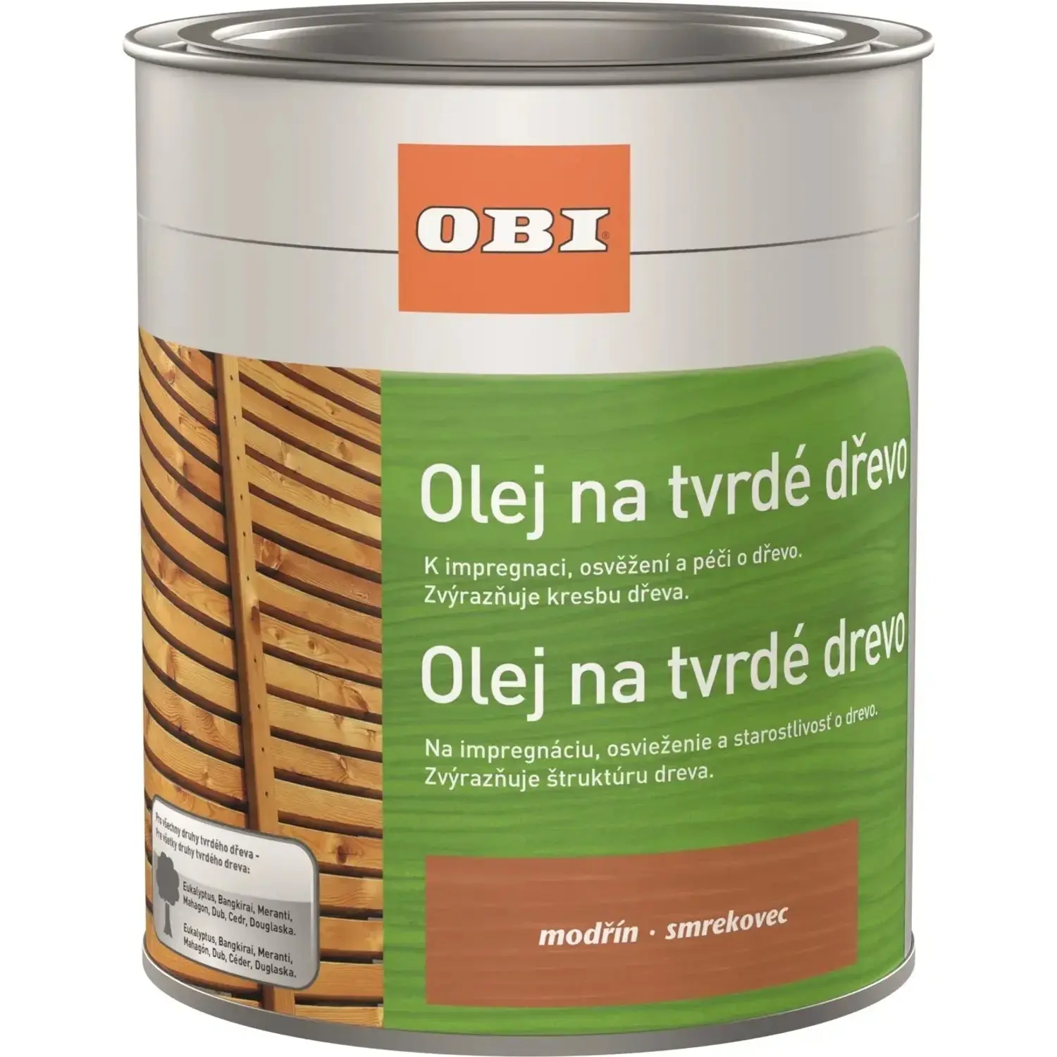 OBI Olej na tvrdé dřevo, modřín, 750 ml
