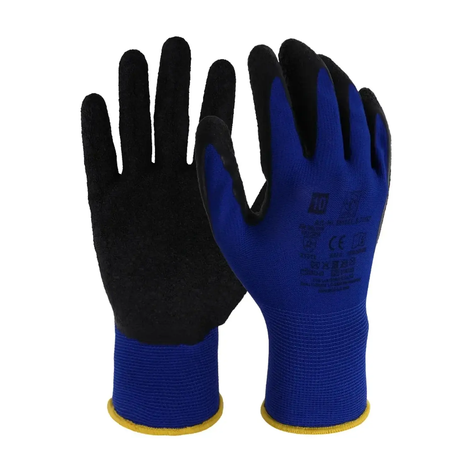 LUX-TOOLS Latexové pracovní rukavice, modré, vel. 10
